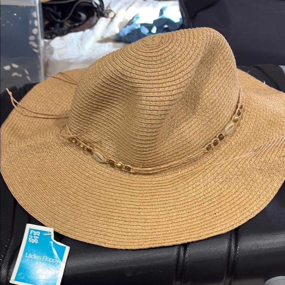 Ladies Floppy Hat - Tan